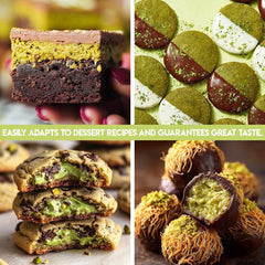 Gulluoglu chocolate truffle filled with matcha offers a luxurious bite.
