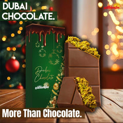 Gulluoglu gift-ready packaging showcases elegant Dubai chocolate kunafa for celebrations.