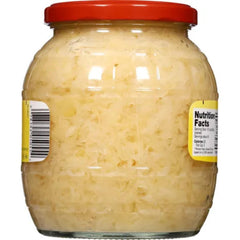 Gundelsheim Kuehne Barrel Sauerkraut improves hot dogs and sausages