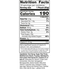 Gushers King Size Tropical pouch liquid center, juicy surprise in every bite.