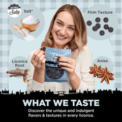 Gustaf's Licorice Coins three-pack display for gatherings.