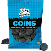 Gustaf's Salted Dutch Licorice Coins pack shows premium flavor and gifting appeal.