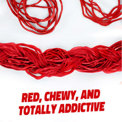 Gustaf's Strawberry Laces open pack demonstrates convenient multi-bag serving
