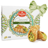 GUSTO ETNA pistachio cream cannoli, elegant presentation for gifting.