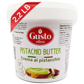 GUSTO ETNA Sicilian Pistachio Cream jar showcasing premium pistachios and rich flavor