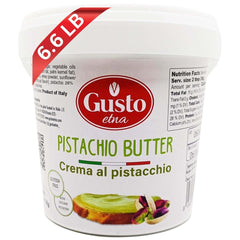 Gusto Etna Sweet Pistachio Butter Cream packaging highlighting 35% pistachios.