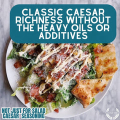 Gustus Vitae Caesar seasoning closeup highlights premium all-natural ingredients