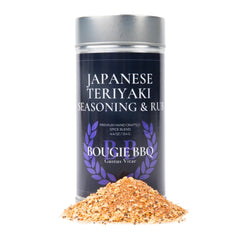 Gustus Vitae Japanese Teriyaki BBQ Seasoning jar front view enhances grilled flavor