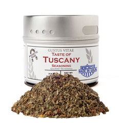 Gustus Vitae Taste of Tuscany bottle pour for quick flavor boosts.