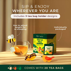 Gya Tea Co Citrus Mint infusion with orange peel and lemongrass aroma