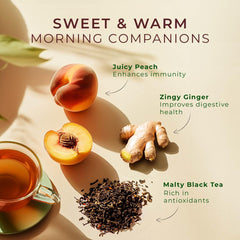 Gya Tea Co tea pod in a brewer for a bold cup.