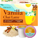Gya Tea Co vanilla chai latte pod pack for quick, convenient rituals