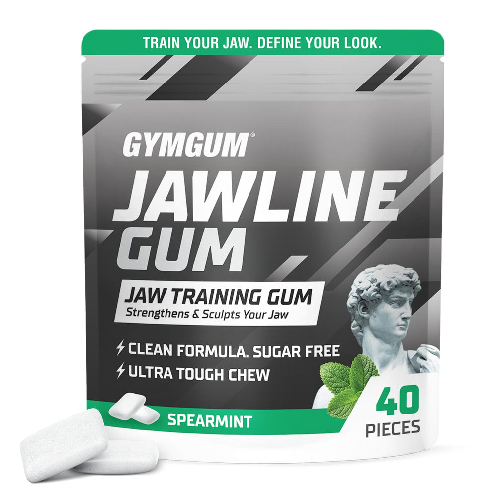 GYMGUM Jawline Gum Ultra Hard tin ready for your gym bag and quick workouts.