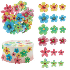 Gyufise edible wafer cake toppers in the box, easy to insert for wedding and party cakes