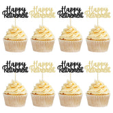 Gyufise retirement toppers ready to insert add festive flair to cupcakes.