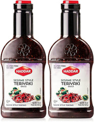 Haddar sesame style teriyaki sauce bottle for savory marinades and grilling