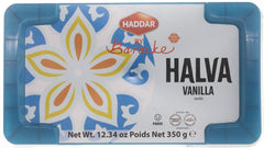 Haddar vanilla halva slice on a plate perfect dessert treat