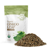 Halo Naturals Ginkgo leaf cut and sifted leaves for tea or herbal infusions, fresh and ready