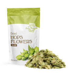 Halo Naturals hops flowers whole packaged in USA packaging for home brewing.