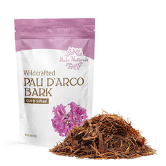 Halo Naturals Pau D'Arco bark cut and sifted for versatile infusions