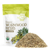 Halo Naturals wormwood tea packaging preserves freshness for convenient brewing