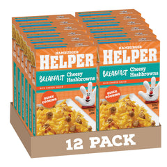 Hamburger Helper Breakfast Cheesy Hashbrowns box ready for mornings.