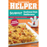 Hamburger Helper BREAKFAST Southwest Style Hashbrowns box ready for a quick morning meal