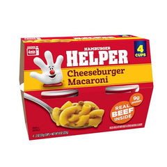 Hamburger Helper Cheeseburger Macaroni Cup features real beef for savory flavor
