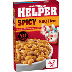 Hamburger Helper pantry staple boxed meal keeps dinner on hand.