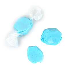 Blue raspberry taffy arranged in a party display to elevate dessert tables.