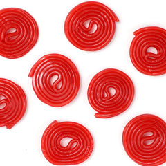 Hampton Broadway Strawberry Wheels texture highlights chewiness for on-the-go snacks.