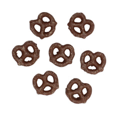 The Hampton Candy Company pretzels on a serving plate, perfect for parties.