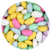 The Hampton Candy Company assorted Jordan almonds with pastel shells for weddings