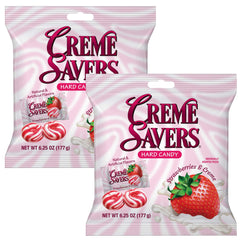 The Hampton Candy Company Cream Savers Strawberries and Cream two-pack for on-the-go snacking