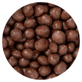 The Hampton Candy Company milk chocolate-covered peanuts in a 2lb bulk bag, ideal for sharing at parties.