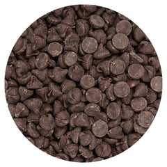 Hampton Distribution dark chocolate chips 1lb bulk bag ideal for baking.
