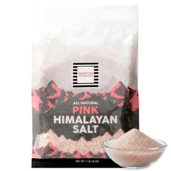 Hampton Distribution Himalayan pink salt 1lb bag for versatile seasoning