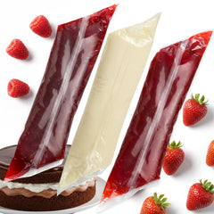Hampton Distribution raspberry pastry filling 2lb pack for quick tart fillings