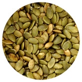 Hampton Distribution pumpkin seeds roasted and salted in a bag, ideal snack with protein boost