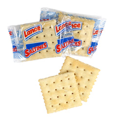 Hampton Distribution saltine crackers offer a crisp office snack with convenient packaging