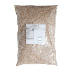 Hampton Distribution Wheat Bran bag closeup label, showcasing high-fiber baking potential