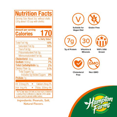 Hampton Farms Cajun Peanuts in a sealed pack, portable protein snack.