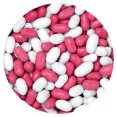 The Hampton Candy Company Good and Plenty licorice in pink and white bulk, ideal for party buffets.