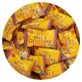 The Hampton Candy Company honey and ginger hard candy bulk bag ready for sharing and travel.