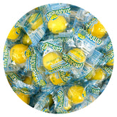 The Hampton Popcorn Company Lemonheads bulk bag front view, ideal for party trays.