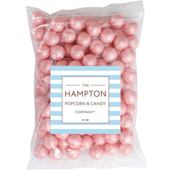 The Hampton Pink Shimmer Gumballs brighten party decorations for celebrations