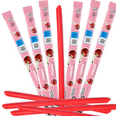 The Hampton Popcorn Company Cherry Laffy Taffy Rope, individually wrapped for sharing.