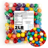 The Hampton Popcorn Company 1inch gumballs bulk bag adds color to any candy dispenser.