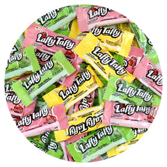 The Hampton Popcorn Company Laffy Taffy candies with assorted flavors, individually wrapped.