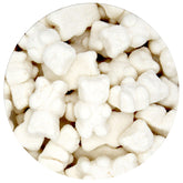 The Hampton Popcorn Company white-sugared gummy bears bulk bag for parties
